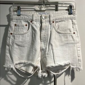 White Denim Women's Shorts